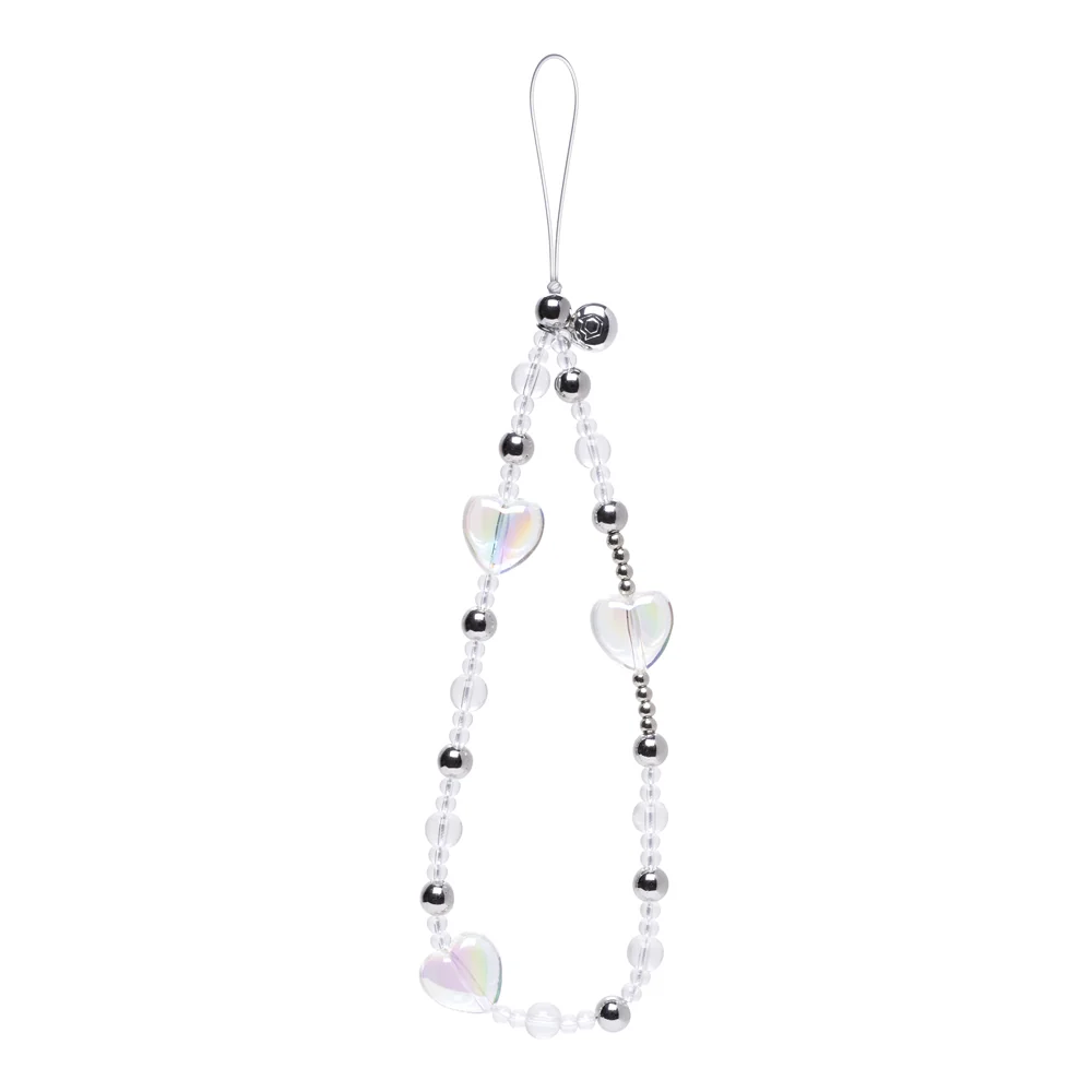 Iridescent Heart Phone Charm