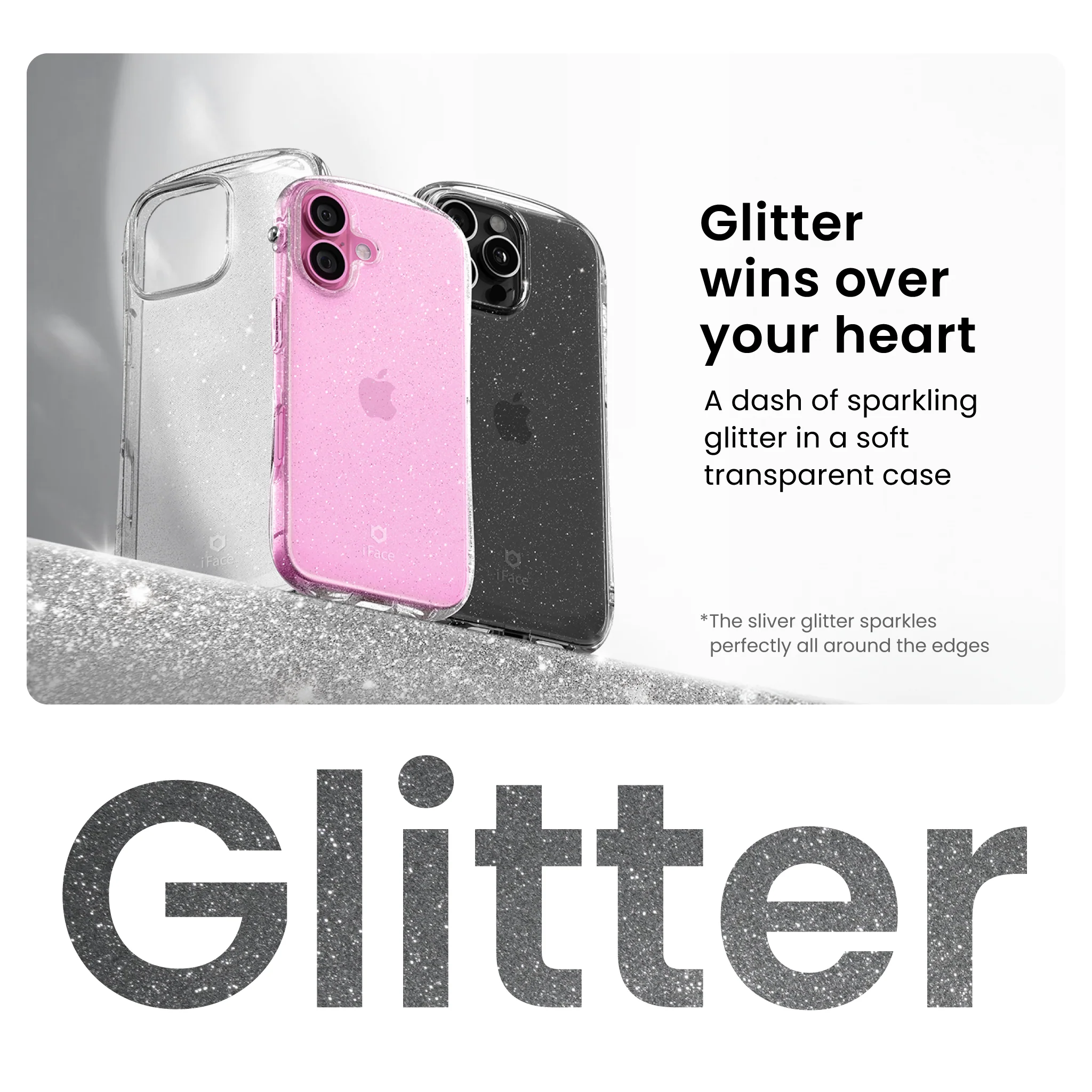 Look in Clear Glitter<b> iPhone 16 Plus <b> - Image 3
