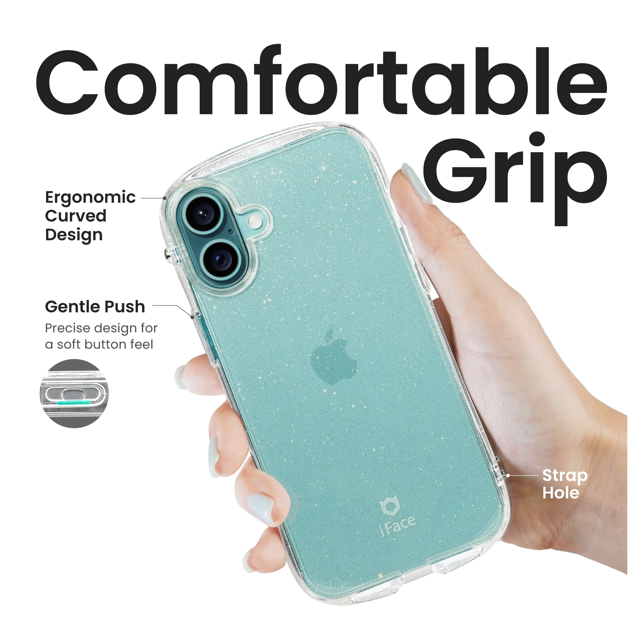 Look in Clear Glitter<b> iPhone 16 Plus <b> - Image 5