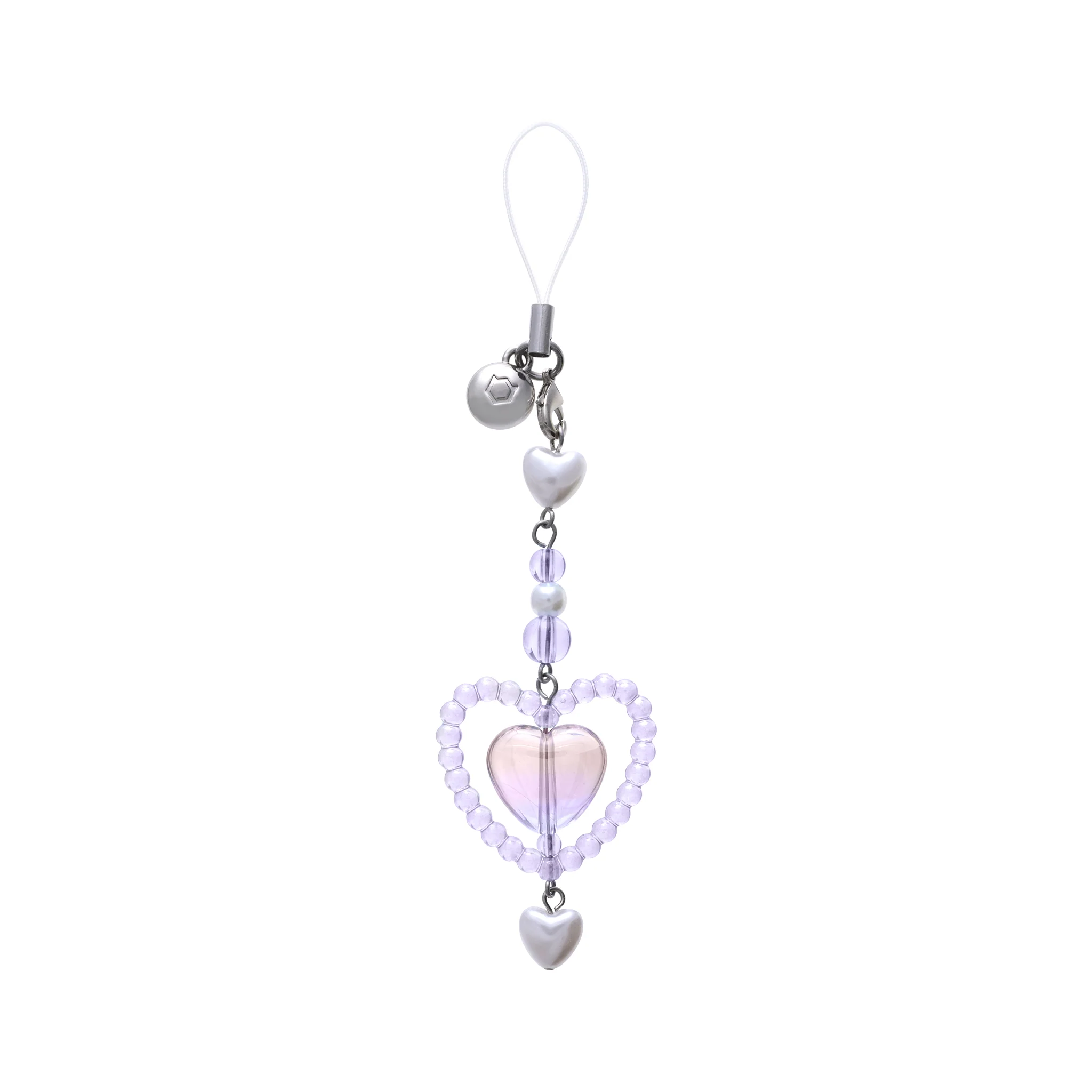 Look in Clear Lolly Strap <b> Peach / Violet </b>
