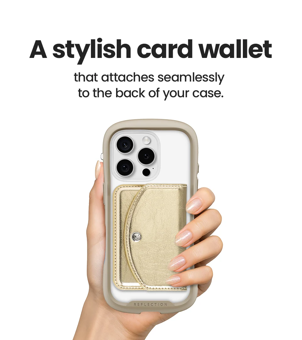 Side Flap Card Wallet <b> Gold </b> - Image 3